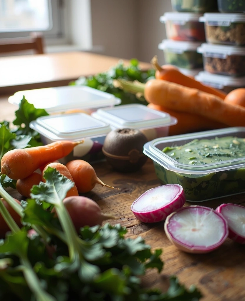 Frisches Gemüse für Meal Prep